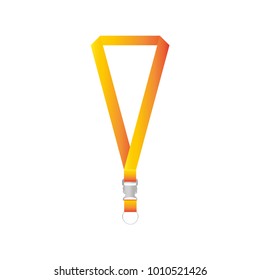 Brand Identity lanyards design mockup vector template, eps 10