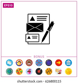 Brand identity simple icon
