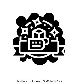 Imagen de marca Vector de icono de glifo de comportamiento del consumidor. Imagen de marca Signo de comportamiento del consumidor. Ilustración de símbolo aislado