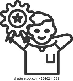 Brand Industries vector icon illustration concept