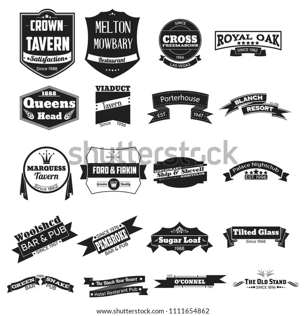 Brand Labels Vector Retro Insignia Since Stock Vector (Royalty Free ...