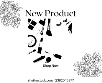 Brand launch a makeup new product
