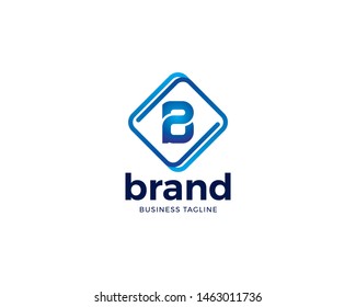 Brand Letter B logo design. Letter B logo template vector. B symbol vector, Letter logo design