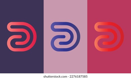 marca para diseño de logotipo de letra D