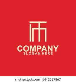 brand letter logo template design vector