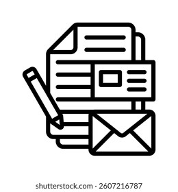 Brand Line Vector Illustration On White Background.