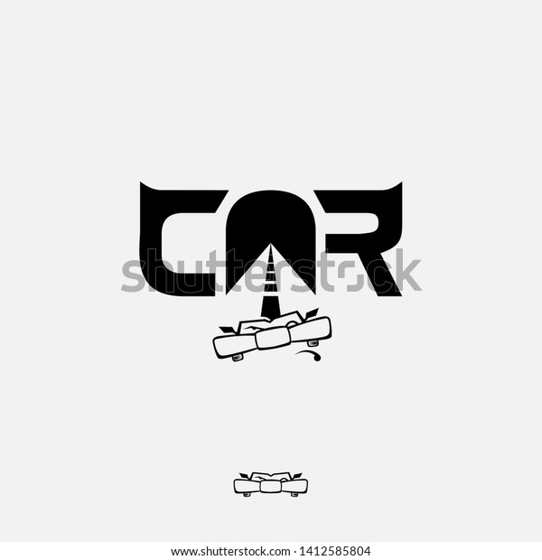 Brand
logo: Automotive theme. Logo title: Car, with a white background.
The shape of a funny car is modified from a bow
tie