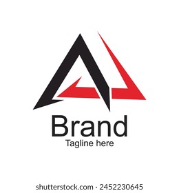 Diseño de logotipo de la marca concepto simple Vector Premium