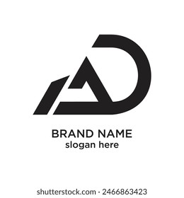 Brand logo design simple concept Premium Vector