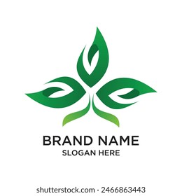 Diseño de logotipo de la marca concepto simple Vector Premium