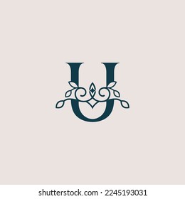 brand logo design template beauty cosmetic U