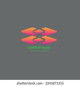 Brand logo design of vector