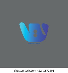 Brand logo design of vector