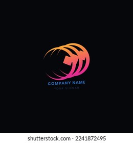 Brand logo design of vector