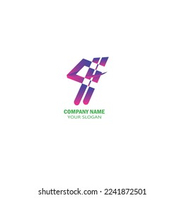 Brand logo design of vector