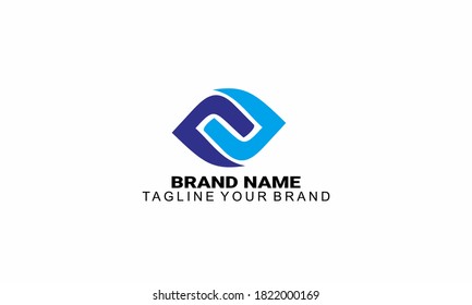 BRAND LOGO WITH FLAT STYLE, SIMPLE, MODERN, BLUE, AND UNIQUE