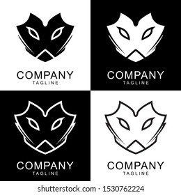 Brand Logo Icon fox, rat, animal Modern bold line Abstract Illustration Vector Sign Symbol Modern Simple business, company, office, corporate