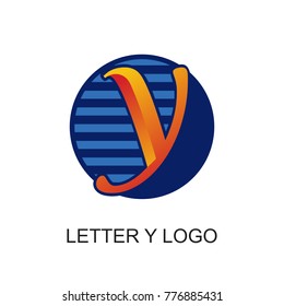brand logo with letter 