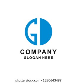 brand logo, letter g,d