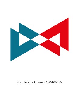 Brand logo letter M, vector