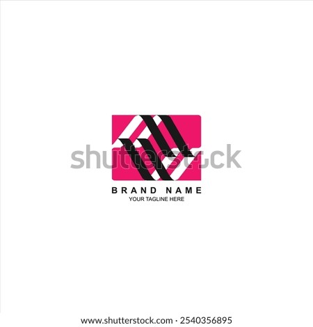 brand logo mw initial icon with creative vector illustration