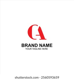 brand logo oa initial icon with creative vector illustration