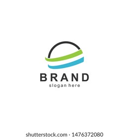 Brand logo template, business design vector