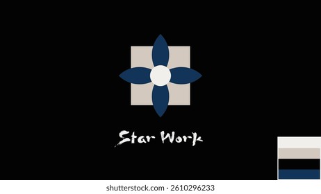 Brand logo template eps with the color palettes and typography.Pestel color with dark blue and black color. 