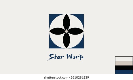 Brand logo template eps with the color palettes and typography.Pestel color with dark blue and black color. 