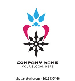 Brand Logo vector mandala in isolated white background