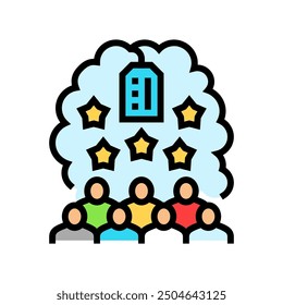 brand loyalty consumer behavior color icon vector. brand loyalty consumer behavior sign. isolated symbol illustration