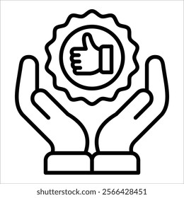 Brand Loyalty Icon Element For Design