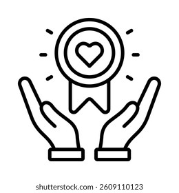 Brand Loyalty Icon Element for Design