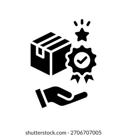 Brand Loyalty Icon Glyph Vector Illustration