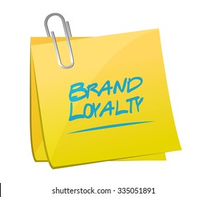 brand loyalty memo post sign concept illustration design 