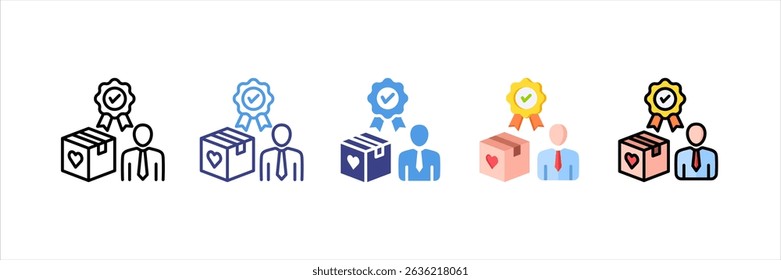 Brand Loyalty Multi Style Icon Set