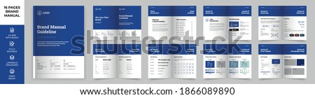 Brand Manual Template, Simple style and modern layout Brand Style , Brand Identity, Brand Guideline, Guide Book
