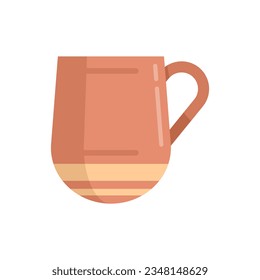 Markenmatsch Symbol flacher Vektorgrafik. Heiße Tasse. Warmer Dampf einzeln