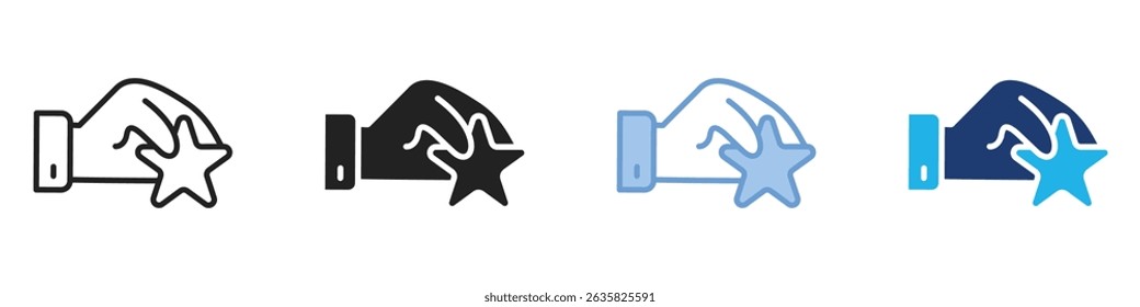 Brand multi style. Simple illustration icon set.