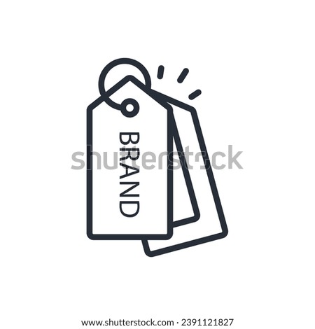 brand name icon. vector.Editable stroke.linear style sign for use web design,logo.Symbol illustration.