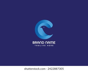 brand name letter logo design