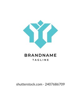 Brand name letter M logo vector design