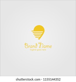 Brand Name Logo Template Design 