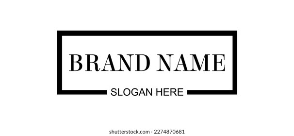 Brand name logos, for company logos, shops and so on
