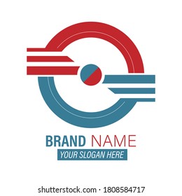 Brand name. Vector illustration for for logo, brand, sticker or emblem. Stock image isolated on a white background.