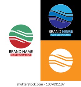 Nombre de la marca. Ilustración vectorial para logotipo, marca, etiqueta o emblema. Imagen estándar aislada en un fondo blanco.