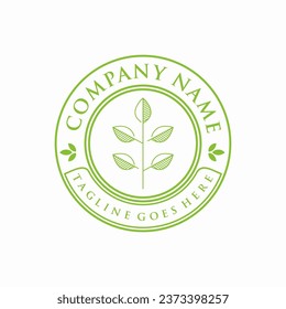 Brand Nature Logo Design Concept, Emblem Design Logo Template