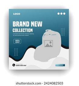 Brand New Bag and black Friday super sale social media banner bundle template