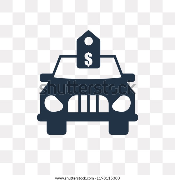 Brand new car with\
dollar price tag vector icon isolated on transparent background,\
Brand new car with dollar price tag transparency concept can be\
used web and mobile
