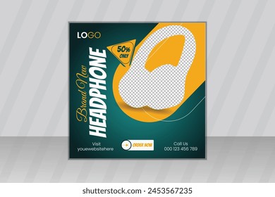 Brand new product sale ad social media post banner design or advertising post web banner template